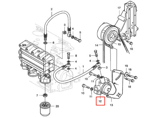 Ekskavatör 720 Motor Yakıt Pompası 20537030 20460417 Sarı Tekerlek V10